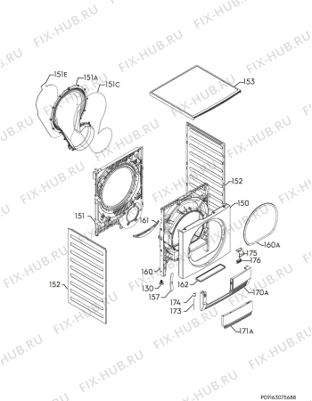 Схема №10 T75782NIH с изображением Микромодуль для сушилки Aeg 973916097769004